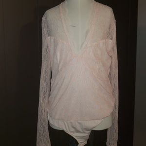 Eva Mendes - New York & Company pink bodysuit